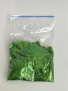 Глиттер 0,2мм зеленый В603 1750