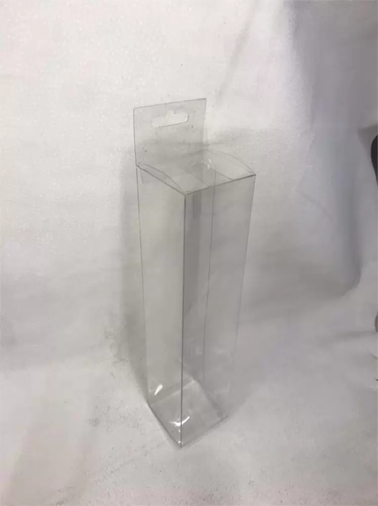 Блистерный короб, ПЭТ с Евро-подвесом 60*60*270; 0,3 мм.